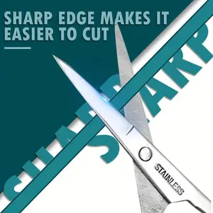 1pc Stainless Steel Cross Stitch Scissors Beauty Scissors Pointed Straight Head DIY For Cutting Thread Sewing Scissors Lace Scissors Hand Tools