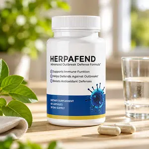 Herpafend Advanced Outbreak Defense Formula - Daily Immune & Wellness Support Supplement - Advanced Nutritional Formula - Easy to Take Capsules - 60 Capsules