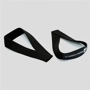 Gymreapers Olympic Lifting Straps - Black, Durable Cotton Grip Support