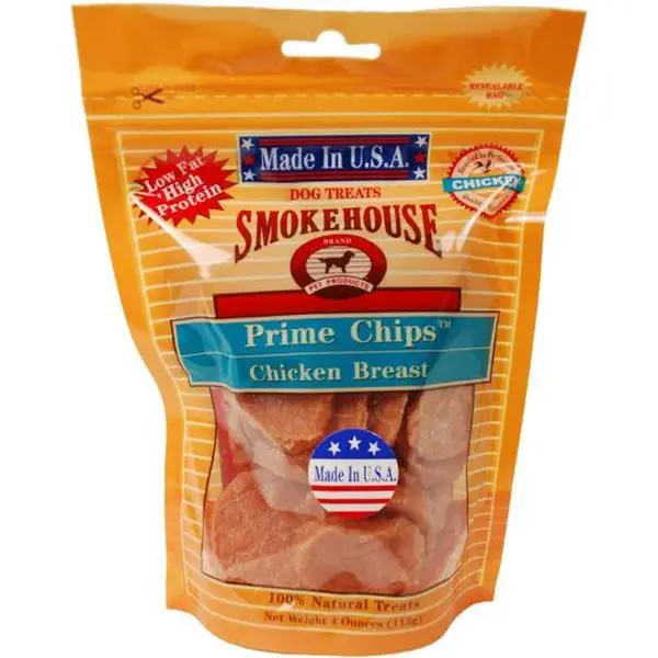 Smokehouse Pet Products-USA Prime Chips Dog Treats Resealable Bag