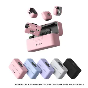 Colorful Silicone Protective Case for Dji Mic Mini, Full Coverage Anti-Drop Scratch Resistant, Precision Cutouts, Fashionable Design