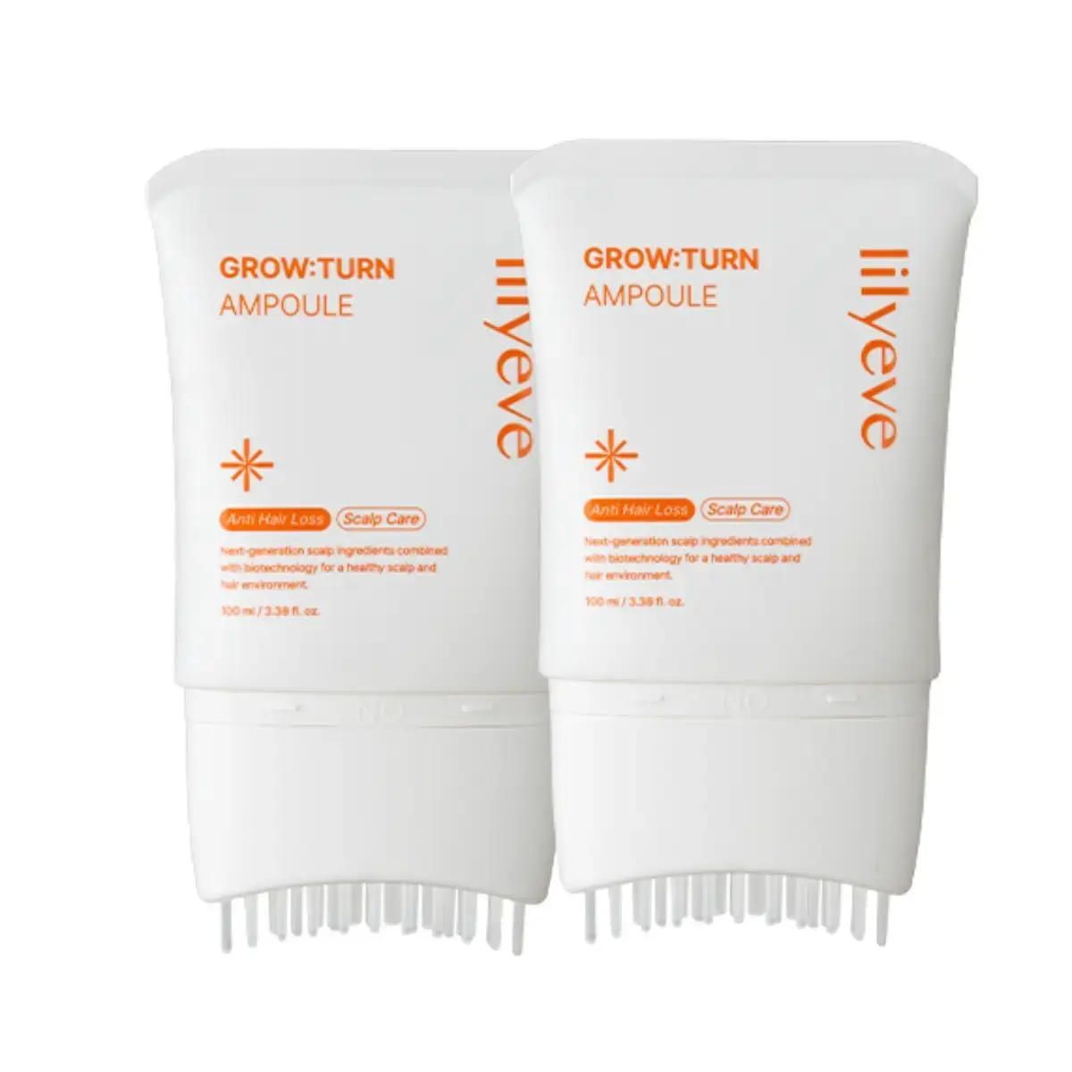 [lilyeve] Growturn Hair Growth Serum with Built-in Brush for Thinning & Loss Treatment, Inula Britannica Flower Formula, Scalp Care, Non-Greasy, Clinically Proven Results
