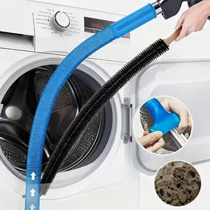 Dryer Vent Cleaner Kit Compatible with Most Vacuum Cleaner, Dryer Lint Brush and Vacuum Hose Attachment with Universal Connector, Quickly Lint Remover