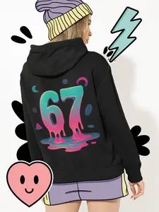 67 Melt Unisex Hoodie – Chaos Drip Drop Classic Cotton Menswear Streetwear