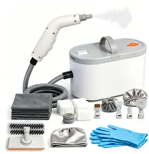 Portable Steam Cleaner for Home, Handheld Steamer for Cleaning Car Auto Detailing, Small High Pressure Steam Cleaner with 6 Accessories, 15s Fast Heat-Up, Large Tank