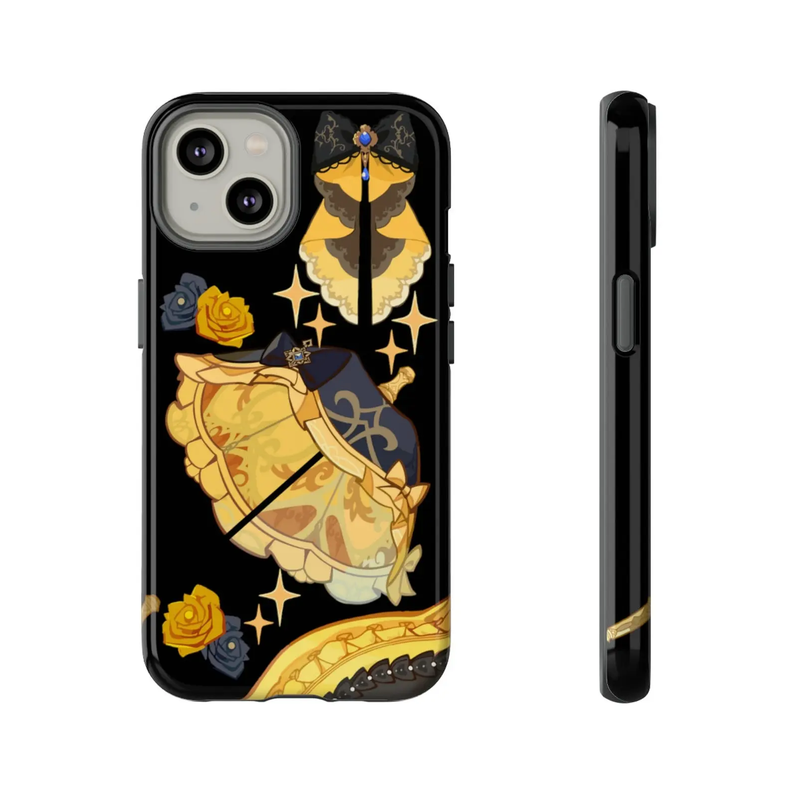 Navia Genshin Impact Tough Case aesthetic design Fit for iphone 12,13,14,15,16 pro max iphone 16 pro max case iphone 15