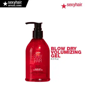 SexyHair Big Blow Dry Volumizing Gel 8.5 fl oz | More Volume & Lift | Medium Hold | Humidity Resistance Up to 72 Hours | Reduces breakage by 75% | All Hair Types