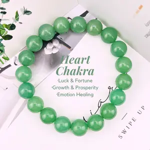 [Magic Crystal] Exquisite Natural Green Aventurine Ball Bracelet, Crystal, Jewelry, Gemstone, Chakra, Gift, Present, Handmade, Energy, Yoga, Beauty, Unique, Women, Unisex, Free Storage Bag, Festival, Christmas, Halloween, Easter, Tiktokmademebuyit