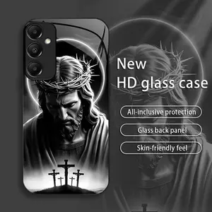 Suitable for [Galaxy A15] Jesus New stylish high quality glass protective case affordable anti-drop anti-fingerprint 995