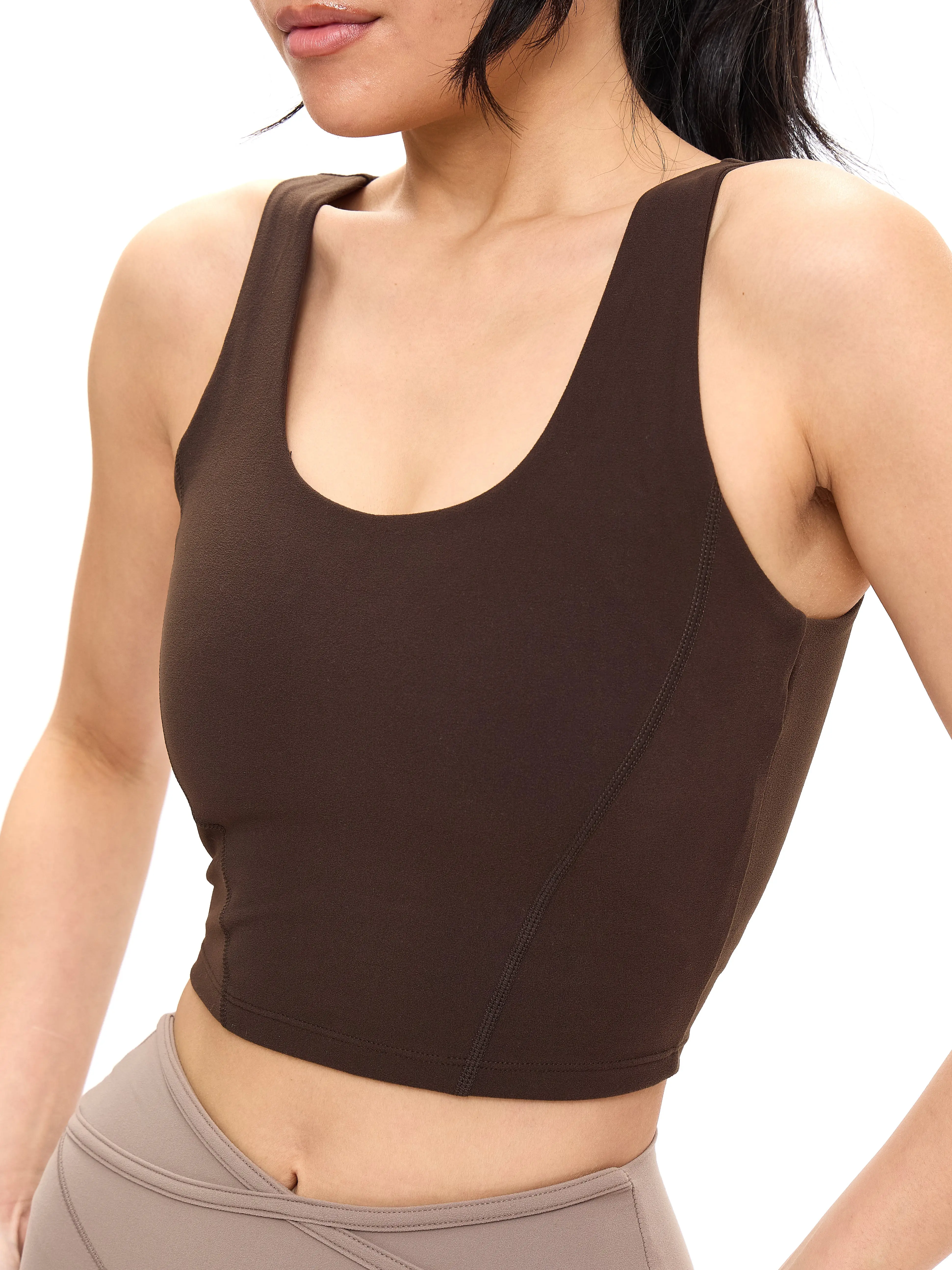 Crystal Crop V2 - Cold Brew Cropped Fit