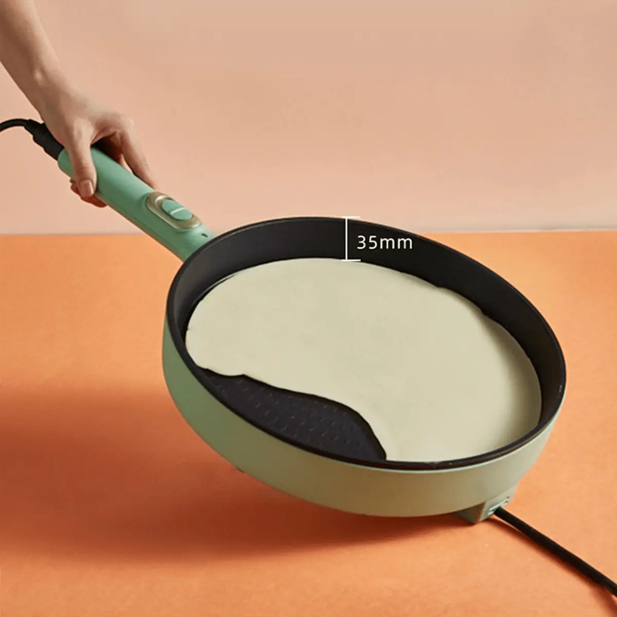Bear Electric Crepe Maker for Pancakes, Blintz, Chapati 2.5L