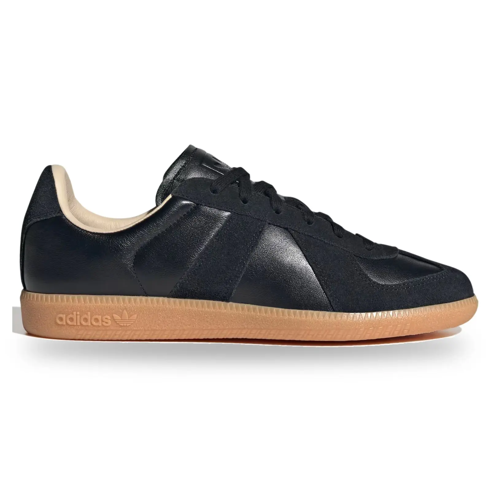 Adidas BW Army Lux Men's German Army Trainer (GAT), Core Black Casual Sneakers with Round Toe and Black Gum Sole, Footwear, Closed, Walking Shoes, Sports Shoes, Athletic Trainer, All Season, Training, Plain, 100% Authentic