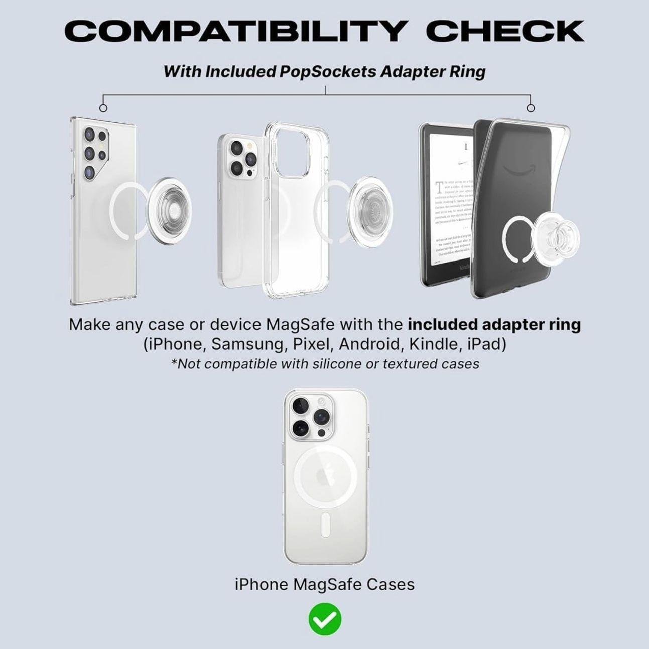 Funny Shocked Doll Magnetic Phone Grip, Meme MagSafe Phone Holder, Cute Reaction Face Phone Accessory
