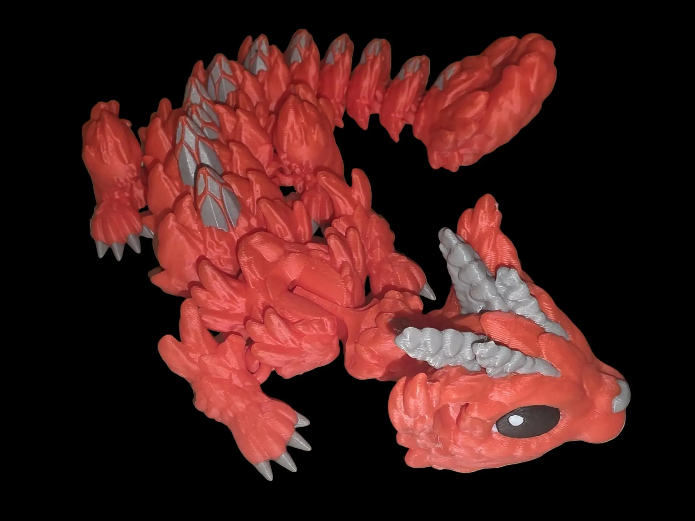Custom Color Toy Articulated Baby Cat Dragon Brown Primary Color