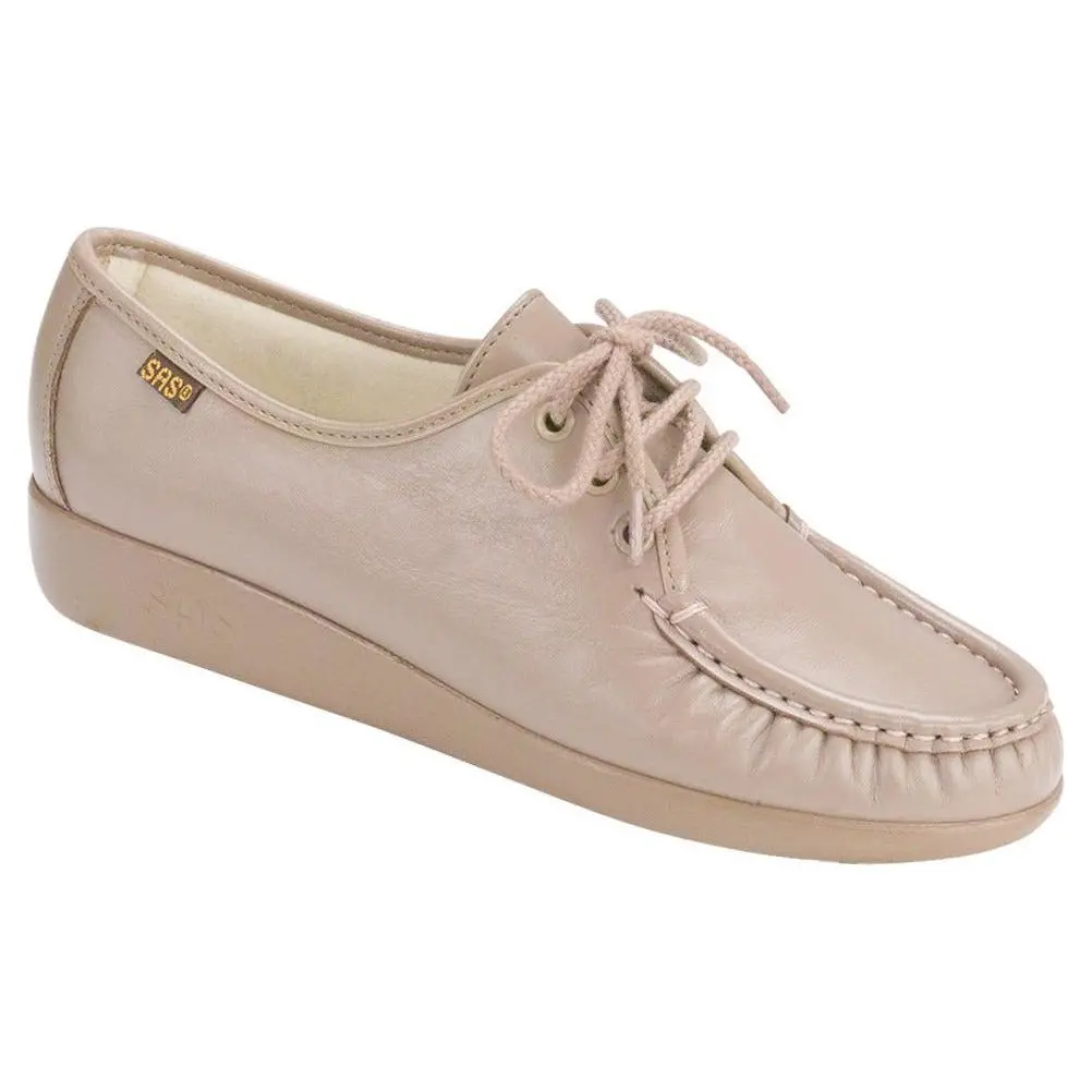 SAS Women's Siesta Lace Up Loafer in Mocha Wide