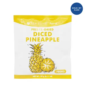 Tea Zone Freeze-Dried Pineapple, Diced - Case of 12 bags