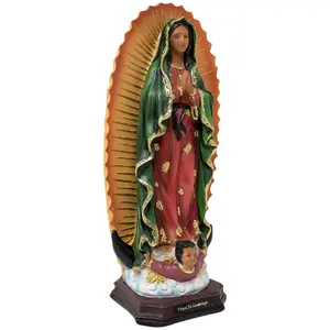 Virgen de Guadalupe 12" Inches Tall 25114-12 Mother Mary Estatua Our Lady of Guadalupe Brand New