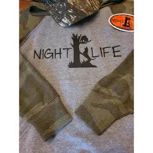 Youth Camo Night Life Coon Hunting Hat, Hoodie and Sticker Bundle Fast Ship
