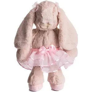 Ballerina/Ballet Bunny Plush Toy Stuffed Animal Rabbit Doll 10-inch(Pink)