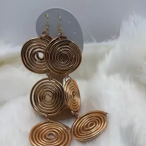 Women's Goddess Dangle Earrings, Fashionable Statement Jewelry for Daily Wear