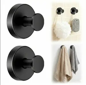 2 PCS Suction Cup Hooks for Bathrooms and Towels Compact Design Ideal for Hanging Towels Robes and Other Bathroom Essentials,Kitchen home essentials  suction Hooks bathroom accessories Waterproof Reuseable