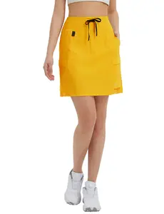 BALEAF Women's 16" Hiking Cargo Skort Skirt High Waisted with Pockets Golf Workout UPF 50+ Sun Protection Quick Dry Dressy Casual Daily
