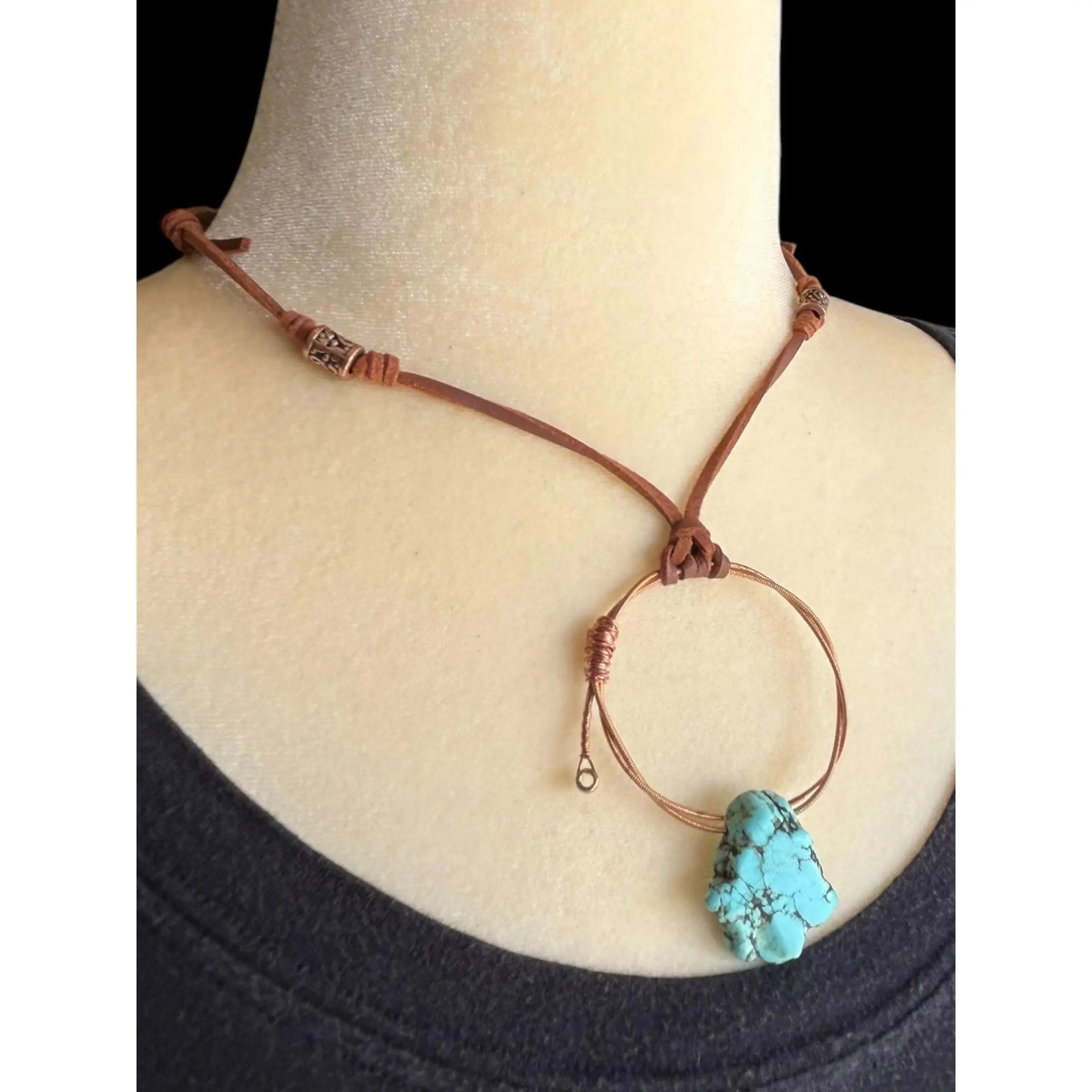 Seminole Wind - * Guitar String / Bohemian / Western / Handcrafted / Necklace / Music / Unique / Gift / Jewelry