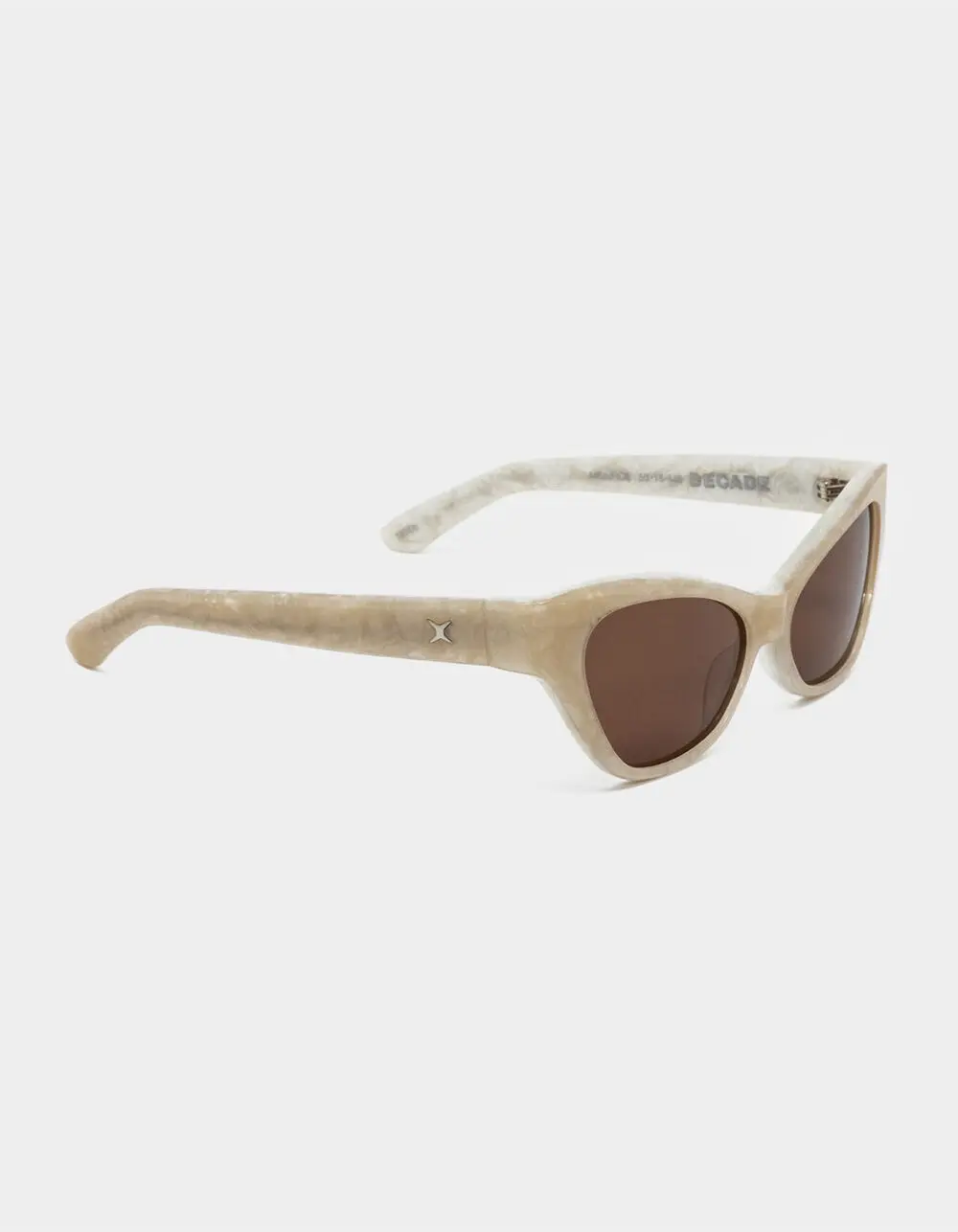 DECADE  Womens Monroe 50s Sunglasses, Ivory