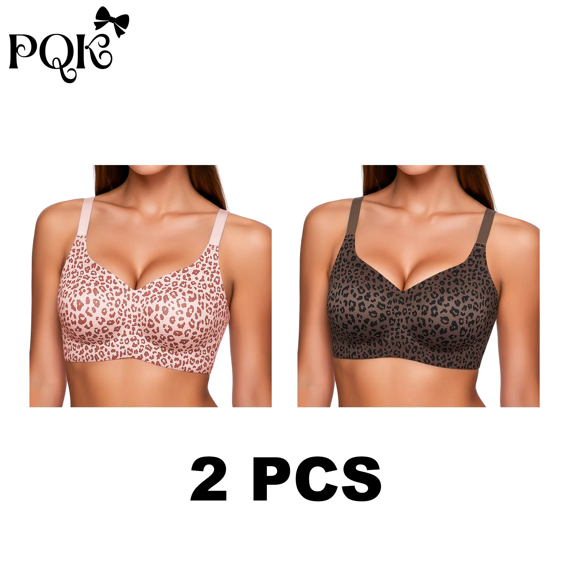 2 PCS (Pink Leopard+Coffee Leopard)