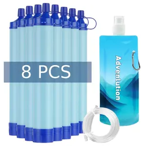 Personal Water Filter, Large-Capacity Emergency Straw, Portable Survival Filters, Lightweight Reusable, Camping Tools, Ideal for Camping Hiking Traveling