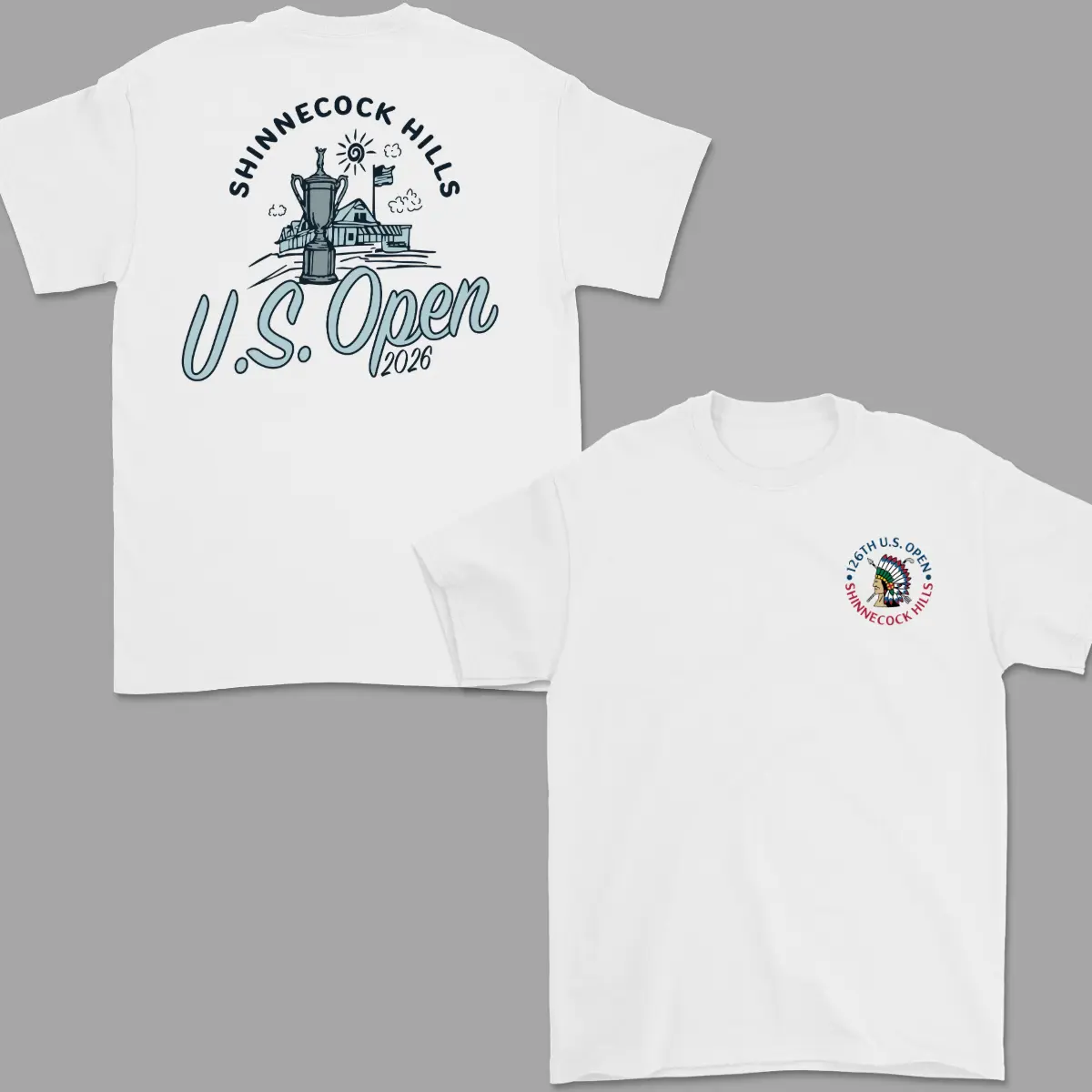 126th U.S. Open Shinnecock Hills Golf T-Shirt,Double-Sided Graphic Tee, Vintage Tournament 2026 Design, Trendy Unisex Golf Fan Shirt, Casual Premium Apparel, Perfect Gift for Men & Women |         men's t shirts |         men gifts |         golf gifts |