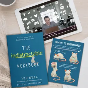The Ultimate Indistractable Focus Bundle – Limited Edition Signed Workbook + Exclusive Video Library + Indistractable Collection | Procrastination, ADHD & Productivity Kit