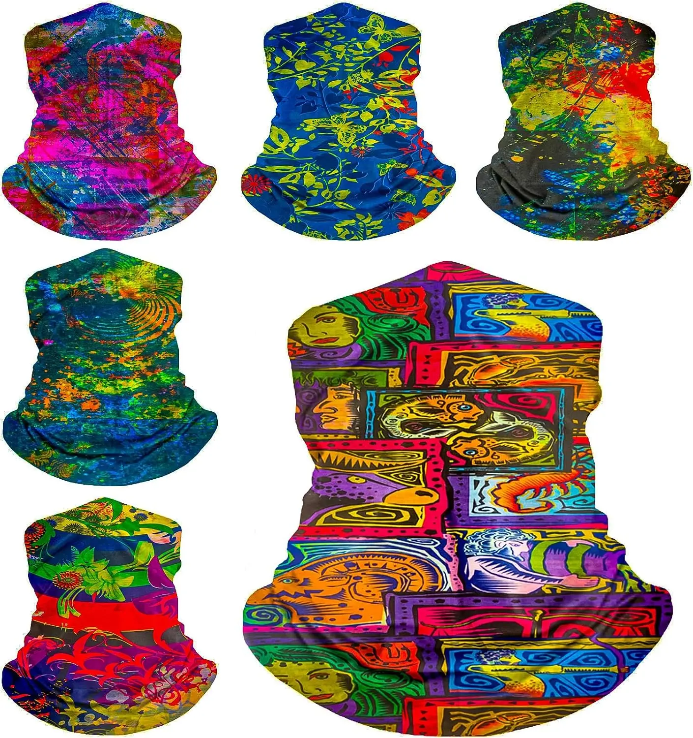 Unisex UV-Resistant Tube Shape Sports Pack Neck Gaiter – All Seasons Outdoor Sports Face Mask, Bandana, Balaclava, Shiesty Magic Scarf, Headwear, Headband Wrap (Unisex Clothes Accessory)
