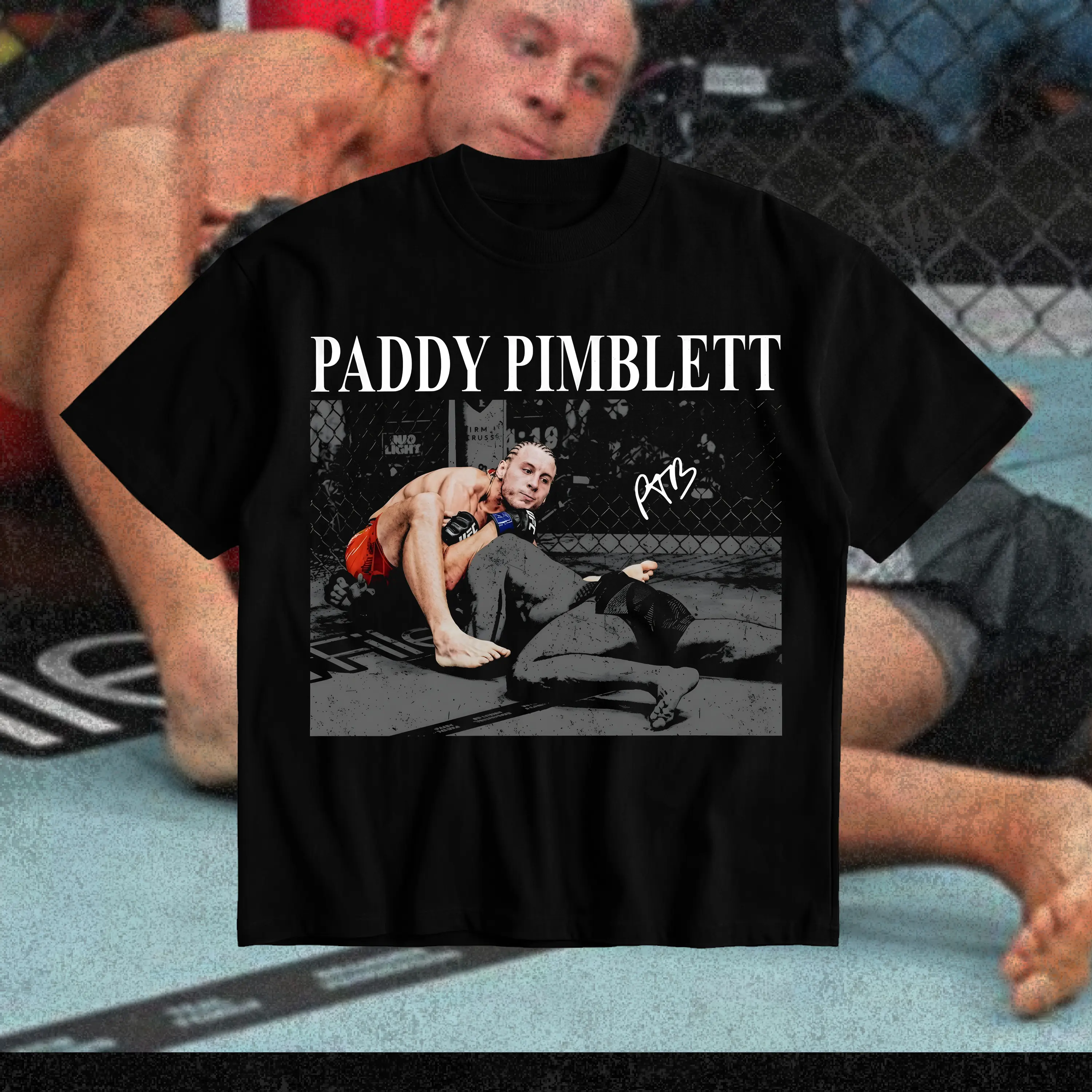 Paddy Pimblett UFC 329 Heavy Cotton T-Shirt UFC Paddy The Baddy Graphic Tee UFC Combat Sports Fan Shirt MMA Fight Night Shirt Gift for Men Women American Made Fightwear
