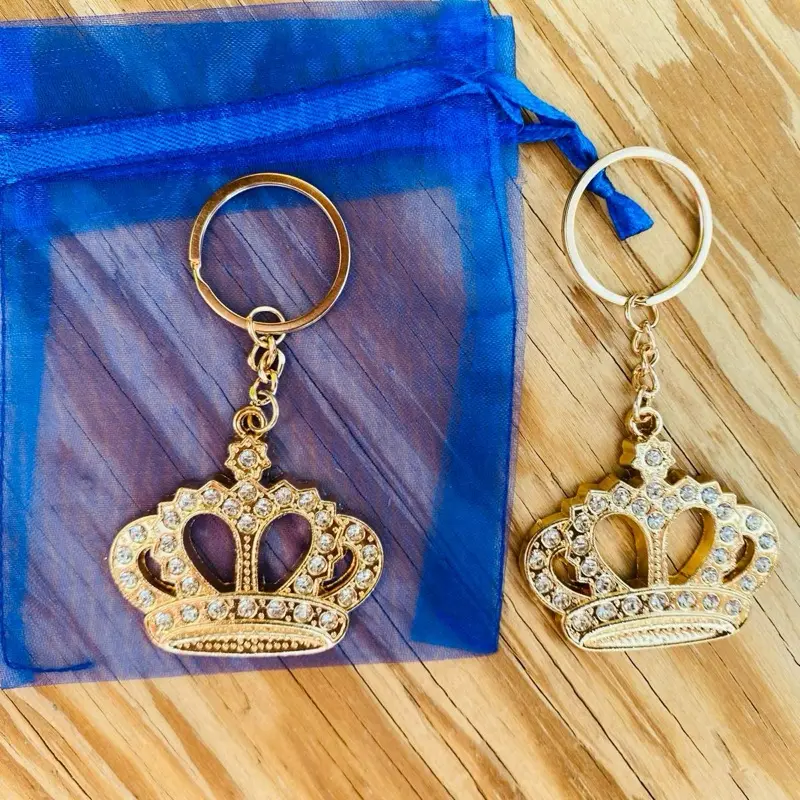 12pcs Fashion Mini Crown Hair Accessories - Basic Commemorative Figure Decoration Headpieces for Quinceañera Celebrations, Keychains & Llaveros