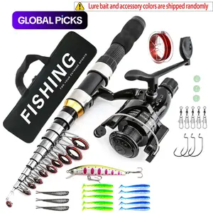 Professional Fishing Rod Set, 1 Set Anti-entanglement Design Fishing Rod with, Fishing Accessories & Fishing Storage Bag, Outdoor Fishing Supplies, Fishing Gear Set #GLOBAL PICKS