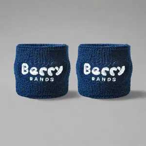 Berry Bands Drip-Stopping Wristbands for Kids (6M+) | Blue | Reusable, Organic Cotton, Absorbent Wristbands for Mess-Free Eating | Toddler & Baby Feeding Essentials