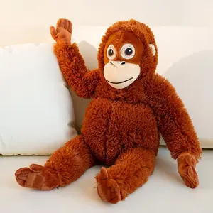 63cm Cartoon Gorilla Plush Toys Super Soft Stuffed Animals Toy Chimpanzees Monkey Soft Stuffed Doll Room Decor Kid Birthday Gift
