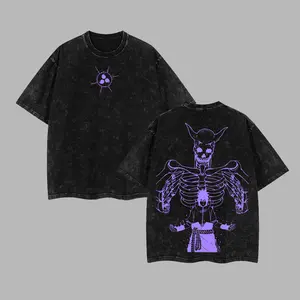 [NeoTokyoStatic] Sasuke Uchiha Susanoo Anime Retro Unisex Acid Washed T-Shirt, Hoodie, Naruto 2026 100% Heavy Cotton Oversized Unisex Anime Merch, Soft Cotton Streetwear Clothes, Unisex Manga Apparel, Gift for Anime Fans,