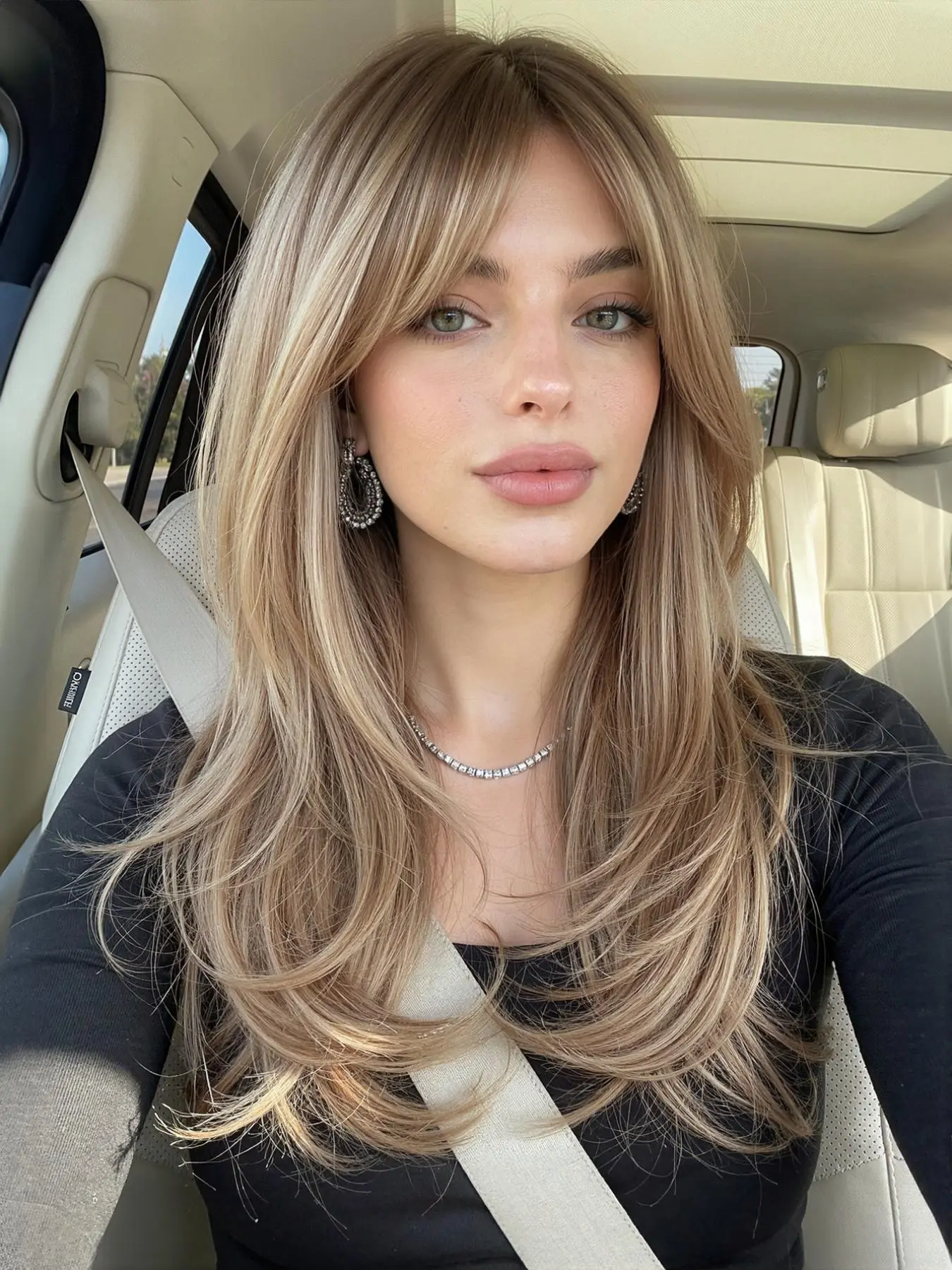 22-Inch Women's Wavy Full Lace Wig, Rose Net Cap High-Temperature Fiber, Synthetic Hair Wigs, Artificial Wig, Perfect for Daily Wear and Festive Occasions, Lace Frontal Wig