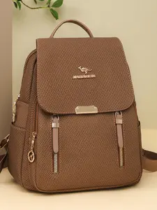 2026 New Versatile Fashion Backpack, Soft Leather Bag, Large Capacity, Lightweight Travel Bag, Commuter Backpack, Stylish Shoulder Bag, Fashion Durable Backpack