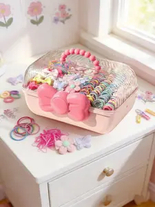 846-piece girls' hair accessory gift set, Hair Accessories Sets, includes high-elasticity hair ties, headbands, 3D decorative clips, various creative hairstyles, suitable for daily wear, school performances, parties, and gifts, women's accessories