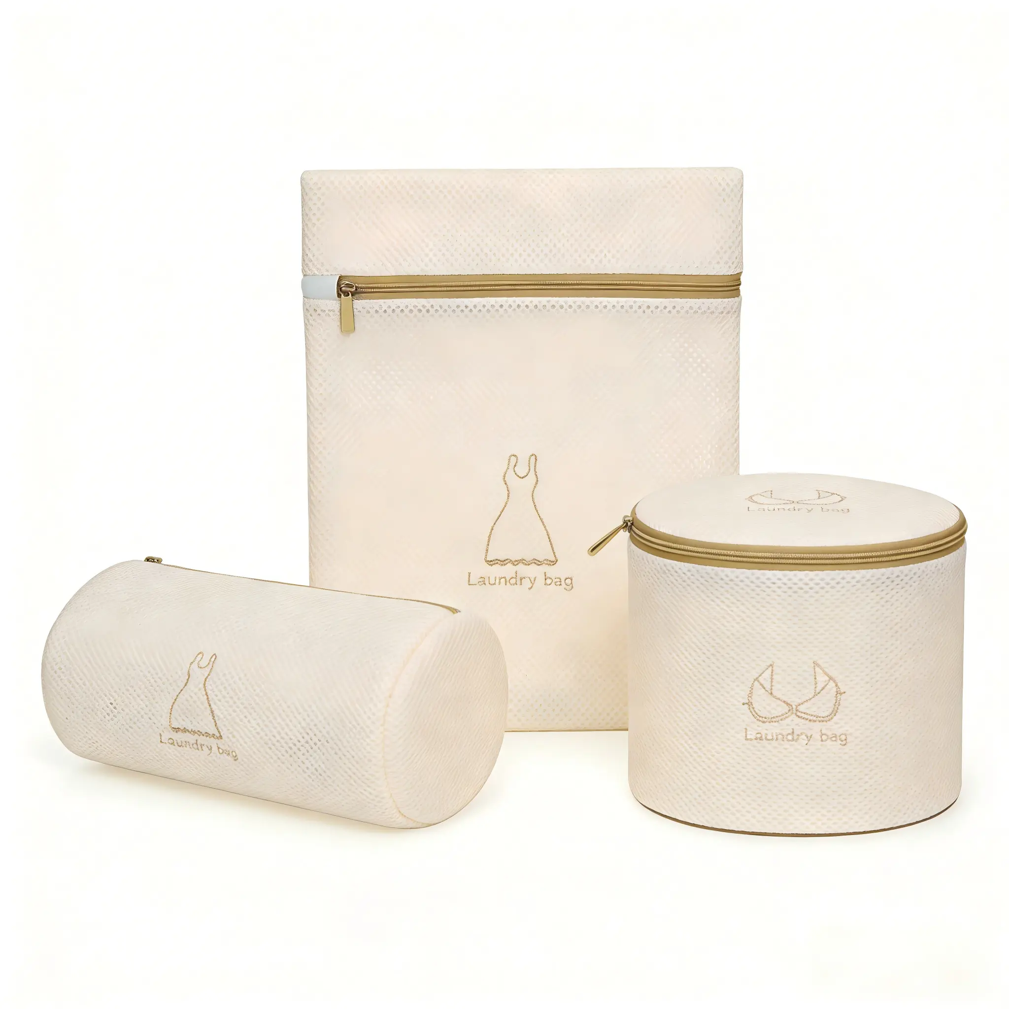 Mesh Laundry Bags – Delicates Wash & Protect Bag Set Includes Bra Cup Protectors, Dress Shapers, and Large Garment Bags Breathable Mesh Design, Perfect for Machine Washing Bras, Dresses, and Pants