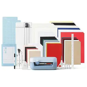 Cricut Joy Machine 2 Deluxe Bundle in Blue with Crafting Tools