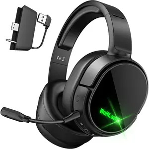 Wireless Gaming Headset for Series X|S, One, PS5, PC,,, Bluetooth Over Ear Gaming Headphones with Noise Canceling Microphone, Surround Sound, Low Latency