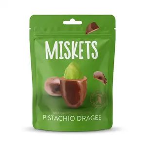 Chocolate Covered Pistachio Dragee Candy