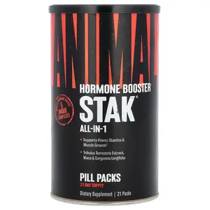 Animal Stak, Hormone Booster, All-In-1 Pill Packs, 21 Packs