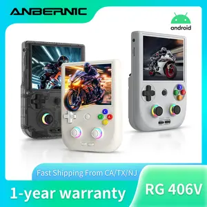 ANBERNIC RG406V Handheld Game Console Vertical Unisoc T820 Processor 4-inch IPS Touch Screen Android13 System 5500mAh 5G WIFI Bluetooth Holiday Gifts