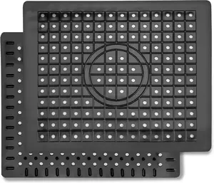 2PCS Kitchen Sink Mats - Non-Slip Sink Protector & Dish Drying Mat Set, Heavy Duty Quick Drain Grid Design for Bottom of Sink, Universal Fit Anti-Scratch Pad