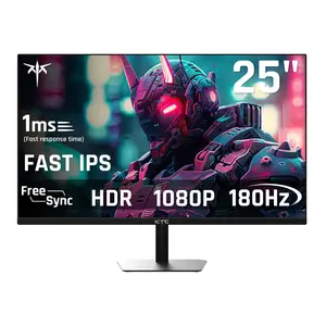 KTC 25" 180Hz FHD 1920*1080P Fast IPS Gaming Monitor, 128% sRGB Frameless Computer Monitor, HDR10, Adaptive Freesync & G-Sync, Eye Care PC Gamer Monitor, HDMIx2, DP, VESA Mountable, Tilt Adjustable, H25T7